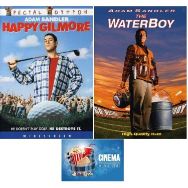 Imagem de Generic Adam Sandler Comédia Dupla Happy Gilmore & The Waterboy 2 Dvd Set Inclui Cartão De Arte Do Filme