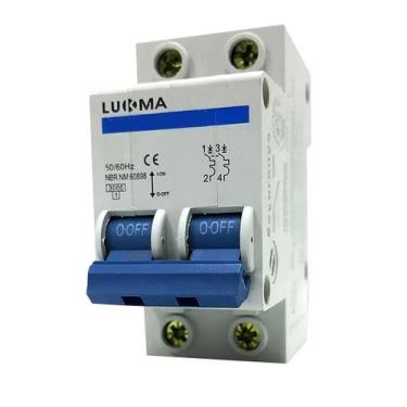 Imagem de Mini Disjuntor Bipolar C Lukma, 16A