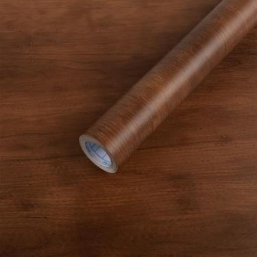 Imagem de Abyssaly Retire e cole papel de parede, papel de contato de grão de madeira para armários e gavetas 30 x 200 cm