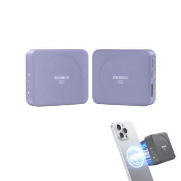 Imagem de Shimbol TP Nano Transmissor de vídeo sem fio para celular e câmera DSLR, entrada HDMI, alcance de transmissão de 149 m, latência de 60 ms, para produção de filmes e reuniões (roxo)