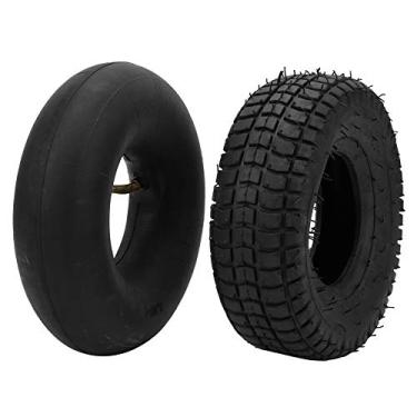 Imagem de 9x3.50-4 Black Rubber Pneu e Inner Tube Combo para Scooters Elétricas, Conforto e Segurança Aprimorados de Aderência