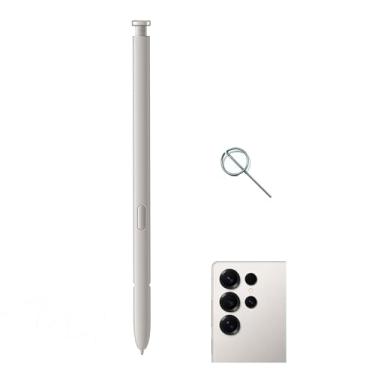 Imagem de Caneta Galaxy S25 Ultra S para Samsung Galaxy S25 Ultra SPen, caneta Galaxy S25 Ultra Stylus para Samsung Galaxy S25 Ultra 5G todas as versões, EJ-PS938BBEGUJ + pino de cartão (cinza claro)