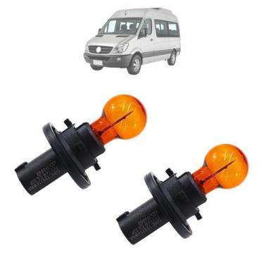Imagem de Kit 02 Lâmpada Com Soquete Retrovisor Sprinter 2012 Até 2019 - Origina
