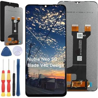 Imagem de Yuxyiony Nova tela de substituição para ZTE Blade Nubia Neo 5G / Blade V40 Design 8046 Tela de reparo de tela LCD e acessórios de ferramenta de substituição