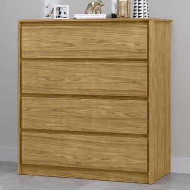 Imagem de Cômoda Carla 4 Gavetas Marrocos - Mx Móveis, Marrom, Moderno