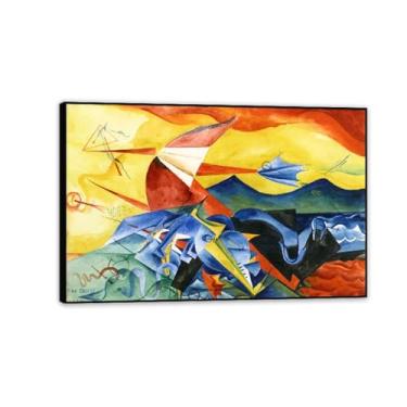 Imagem de Max Ernst Impressão em Tela Composição Famosa Reproduções de Arte Max Ernst Pôster Pintura de Casa Surrealismo Decoração de Arte de Parede para Presentes de Sala de Estar 60x40 cm (61.0x40.6 cm) Preto