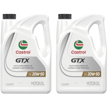 Imagem de Óleo de motor Castrol GTX 20W-50, pacote de 5 litros com 2
