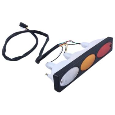 Imagem de Svyoroo Lâmpada traseira de 36 V 26550-GA30A 26550GA30A compatível com Nissan Forklift vermelho âmbar cores de lâmpada transparente