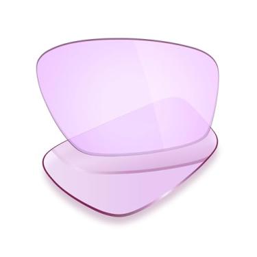 Imagem de Mryok Lentes de substituição UV400 compatíveis com Oakley Crosslink Zero OX8076 56 mm - Rosa claro