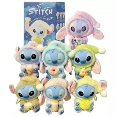Imagem de Labubu Stitch Hora De Dormir Chaveiro Surpresa Pelucia Stitc Bonecos A
