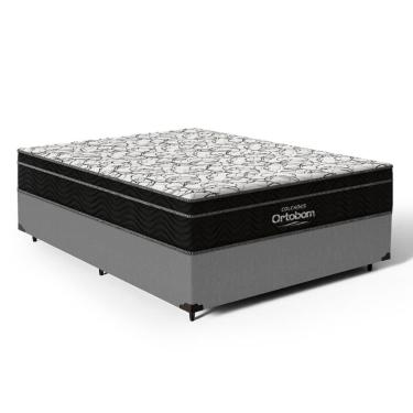 Imagem de Cama Box com Colchão de Espuma D45 Ortobom Airtech Ortopillow 150 Casal 138cm