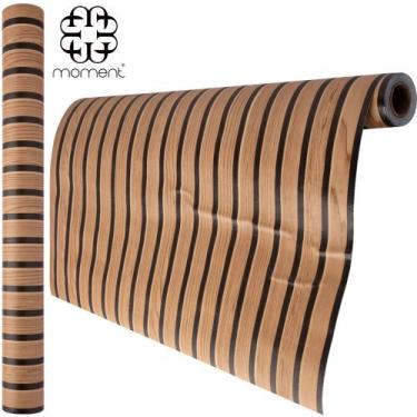 Imagem de Papel de parede rolo autoadesivo ripado cedro 45cmx5m - MOMENT 