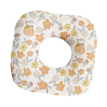 Imagem de IEUDNS Almofada para piercing de orelha, protetor auricular, respirável, moderna, em formato de O, almofada para dormir lateral para sofá doméstico, Flor Amarela