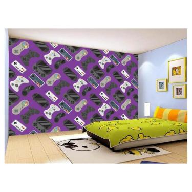 Imagem de Papel De Parede 3D Infantil Controle Game Jogo 3,5M Azs275