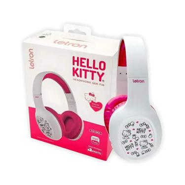 Imagem de Headphone Sem Fio Colors Hello Kitty Bluetooth Driver 40 mm Letron Leo