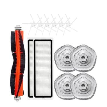 Imagem de Compatible With Dreame Bot W10 / W10 PRO Accessories Robot Vacuum Cleaner HEPA Filter Main Side Brush Mop Cloth Pad Replacement Parts(WHITE)