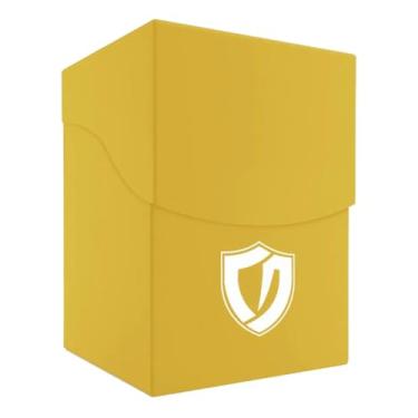 Imagem de Deck Box Amarelo para 100 Cartas Cartinhas Protetor de Coleção Baralho Proteção Central Acessórios Qualidade Command Box para Cartas de Pokemon Magic