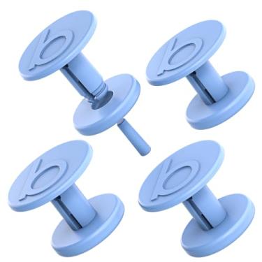 Imagem de Botões de substituição para alça de alça de bolsa Bogg - Rebites de plástico rígido 3D "b" combinam com o novo estilo de bolsa Bogg - Carolina on My Mind Color Fits Original, Baby e Bitty Totes