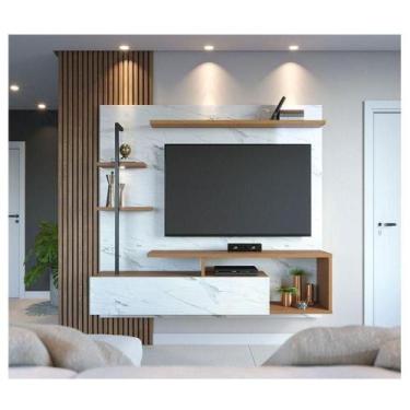 Imagem de Home Suspenso Ambiente Maragogi Calacatta Freijó Branco Neve - Colibri