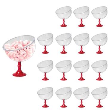 Imagem de 16 Baleiros 1,5l Taça Premium Bomboniere Acrílico Elegante (VERMELHO)