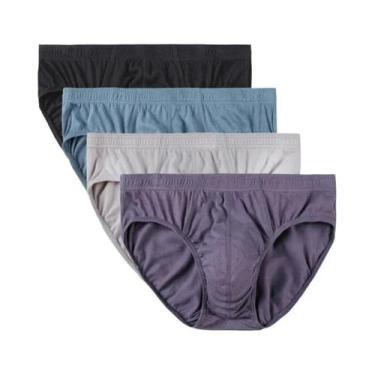 Imagem de Cuecas Masculinas plus Size 100% Algodão Respirável Confortáveis Linge