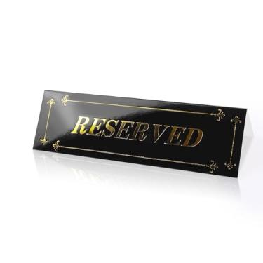 Imagem de KEPYDRMTF Placa de mesa reservada, placas de assento de cadeira de reserva de cartolina para restaurantes, casamentos, escritórios, reuniões, cerimônias e eventos (12)