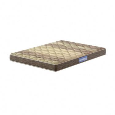Imagem de Colchão Casal Espuma D28 Guarda Costas Probel 14cm Branco/Marrom (138x188x14cm)