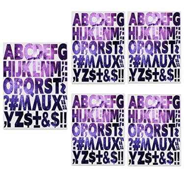 Imagem de 270 peças, letras de transferência de calor, letras de ferro de 5 cm, alfabetos para camisetas esportivas, nome do time, roupas, slogan impressão, bricolage, artesanato, decoração (10 cores opcionais