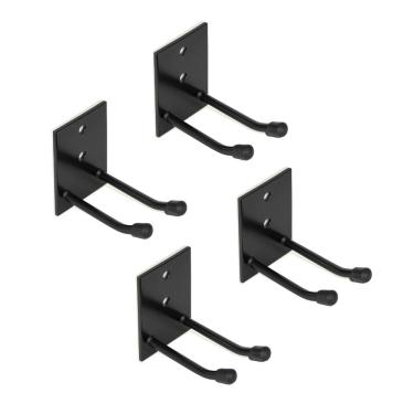 Imagem de Kit 4 Suportes de Parede 7cm Organizador Multiuso para Rodos e Vassouras - 4 Lugares - NV801