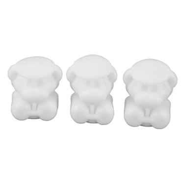 Imagem de Molde de gelo de urso, forma fofa de silicone, fácil limpeza, bandejas de cubo de gelo, para coquetel, uso doméstico, 3 peças