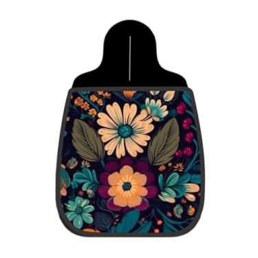 Imagem de Lixeira De Carro Organizador Flor Grande Folhagem Fundo Escuro