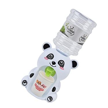 Imagem de GLOGLOW Dispensador de água Mini Dispensador de água, Bebedouro de Plástico Em Formato de Animal para Crianças e Bebês, Dramatização Com Efeitos de Som e Luz, Utensílios de Cozinha de 170g (Panda