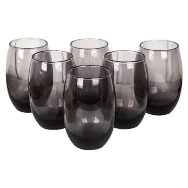 Imagem de Nadir Jogo De Copos Aruba 475ml Cinza 6 Peças Aruba, Cinza, 6