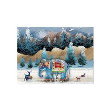 Imagem de Tapeçaria, elefante, estética de sala de parede, 150x130cm, microtecid