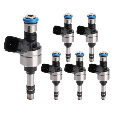 Imagem de Conjunto de 6 injetores de combustível | Compatível com Buick Enclave Lacrosse Cadillac ATS CTS SRX XTS GMC Canyon Terrain Chevrolet | Substitui 12634126 FJ1157