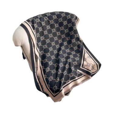 Imagem de Elegante Xale De Imitação De Cashmere Com Padrão Jacquard, Cachecol Qu