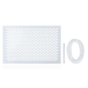 Imagem de Fafeicy Kit de Proteção para Skimmer de Piscina de Rede de Ação de Mola para Piscinas Acima do e Subterrâneas Branco PP 39x25cm Tamanho de Malha 10m Corda Elástica