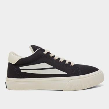 Imagem de Tênis Redley Casual, Preto, Branco, 42