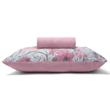 Imagem de Jogo de Lençol KazzaVip Solteiro Malha 100% Algodão Basic Dinas 2 Pçs 