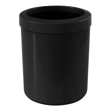 Imagem de Lixeira Com Aro Em Plástico 12 Litros Cb38 Escolha A Cor Cor:Preto - j