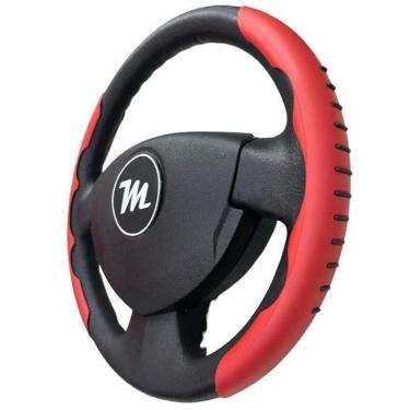 Imagem de Capa Protetora Para Volante Miollo Vermelha E Detalhe Preto