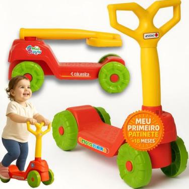 Imagem de Patinete Infantil 3 Rodas 3 4 5 Anos Mini Scooter Menino ate 30kg Cale