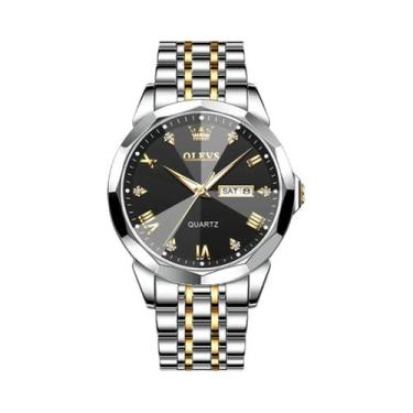 Imagem de Relógio Esportivo Masculino À Prova d'Água Em Aço Inoxidável Com Calen