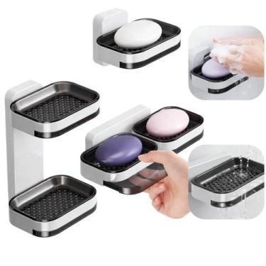 Imagem de Suporte de Sabonete Duplo Saboneteira para Banheiro - Minimen