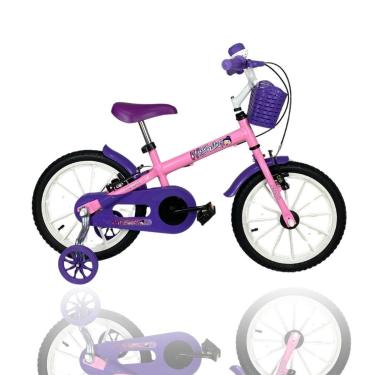 Imagem de Bicicleta Infantil Aro 16 Kami Bale C/ Rodinhas 4 a 6 Anos-Unissex