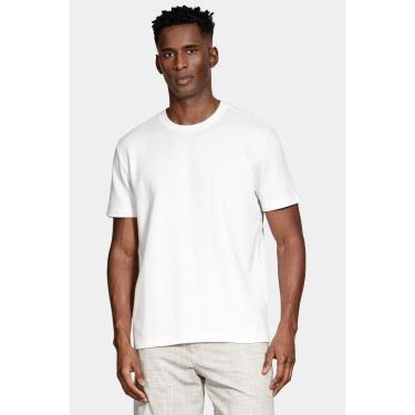 Imagem de Camiseta Aramis Texturizada Manga Curta Bordado Off White-Masculino