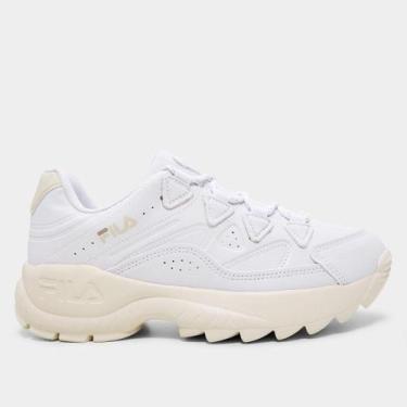 Imagem de Tênis Fila Evolux Feminino, Branco, Bege, 37