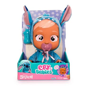 Imagem de Boneca Cry Babies Fantasia Stitch Interativa Multikids - BR2398