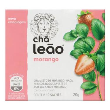 Imagem de Chá Leão morango em sachê 20 g 10 u