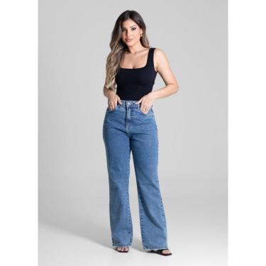 Imagem de CALÇA JEANS RETA PETIT FEMININA SAWARY REF:280927-Feminino